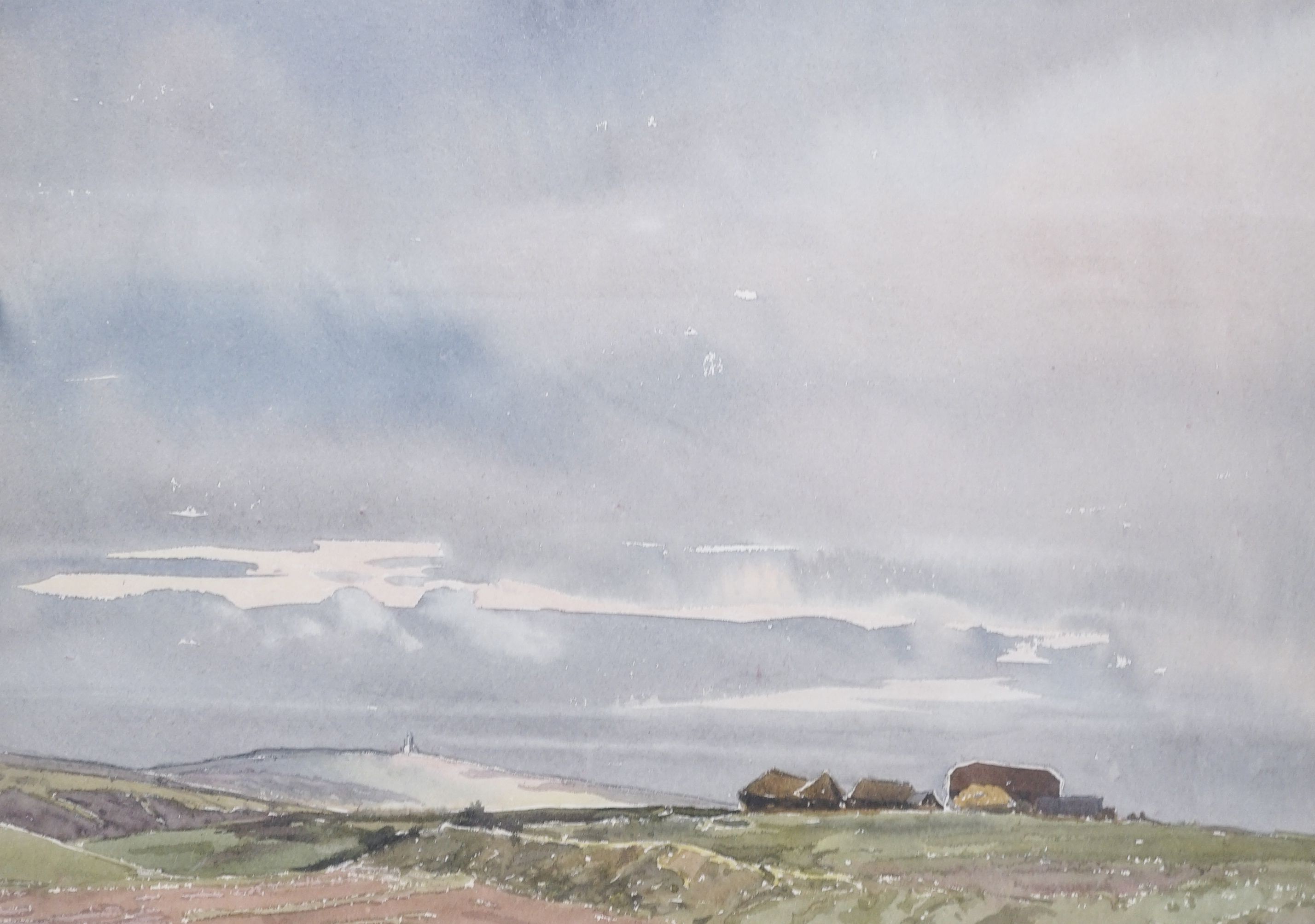 Walter Robert Stewart Acton (1879-1960), three watercolours, Sussex landscapes, 23 x 33cm